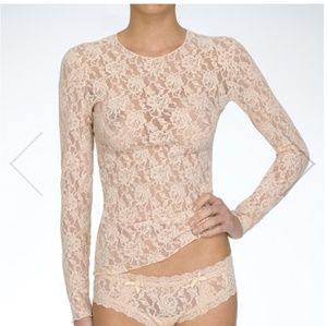 Hanky Panky Lace Long Sleeve Top